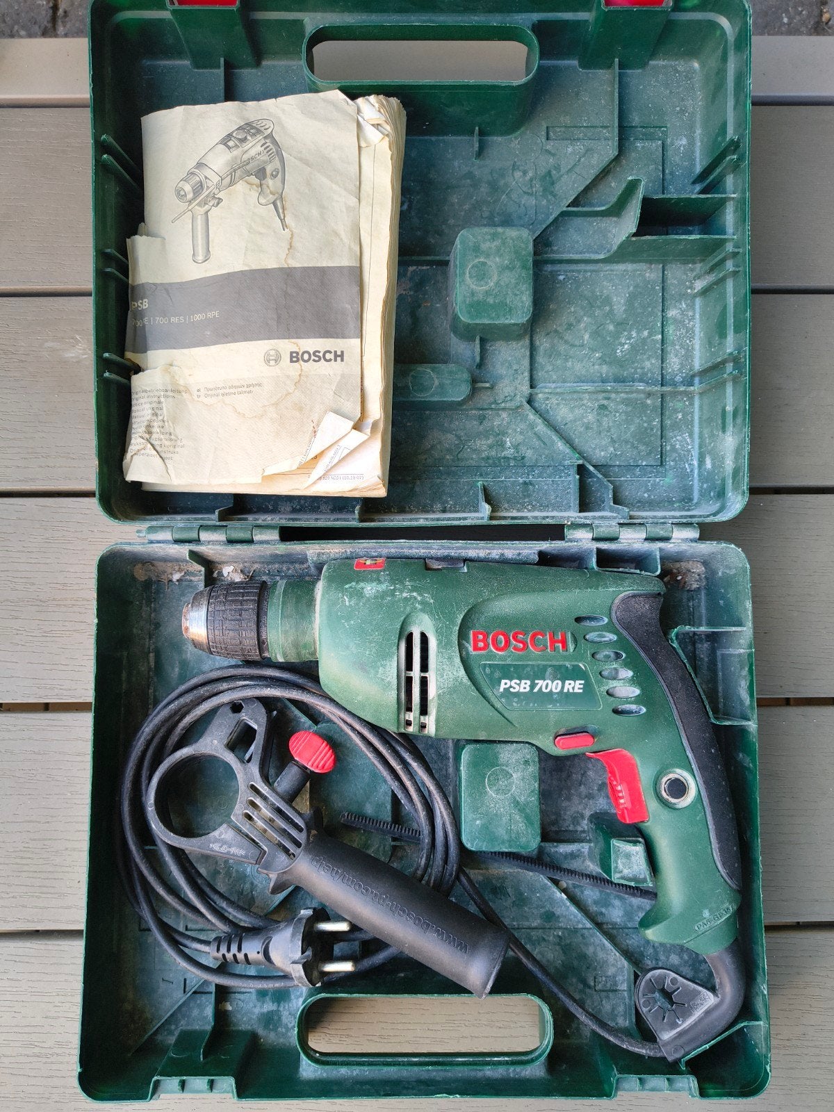 Bosch PSB 700 RE klopboor, Ophalen of Verzenden, Gebruikt, Boormachine