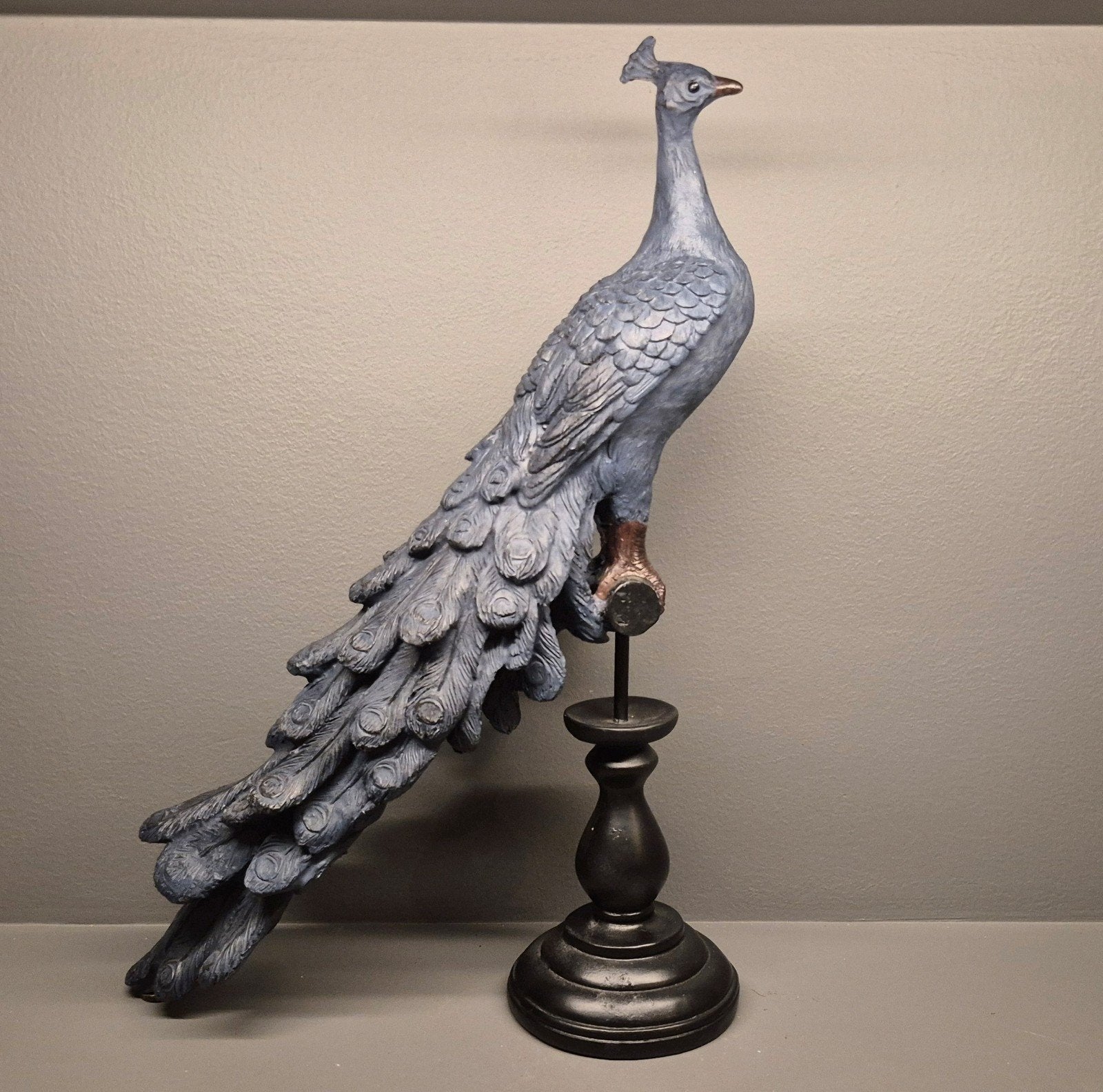 prachtige pauw - 40 cm hoog, Kunststof, Ophalen of Verzenden