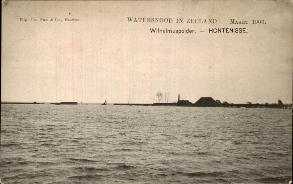 Hontenisse - Wilhelmuspolder - Watersnood, Ophalen of Verzenden, Voor 1920, Ongelopen, Zeeland