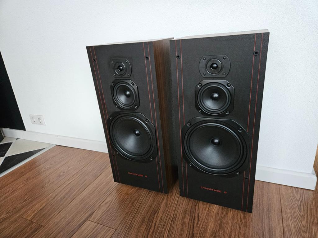 Dynaphase 9 (Wharfedale ) luidsprekers, Ophalen, Gebruikt, Front, Rear of Stereo speakers, Overige merken