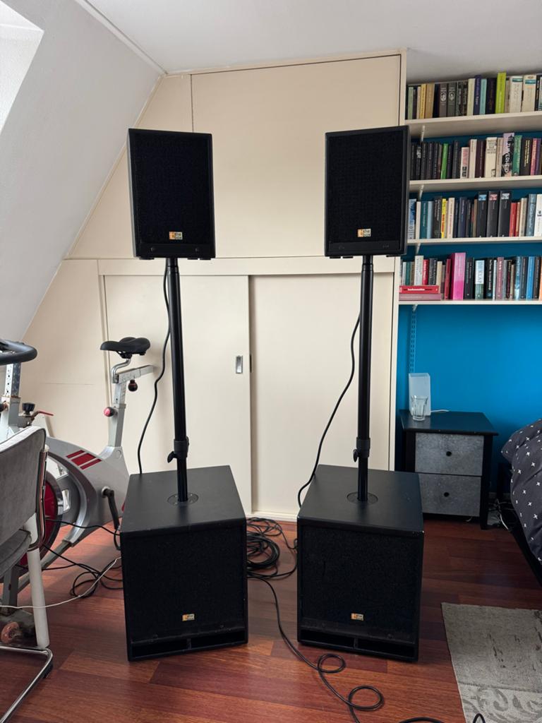 The Box Sub 112 & CL106 PA set, Muziek en Instrumenten, Versterkers | Keyboard, Monitor en PA, Ophalen, Zo goed als nieuw, 1000 watt of meer