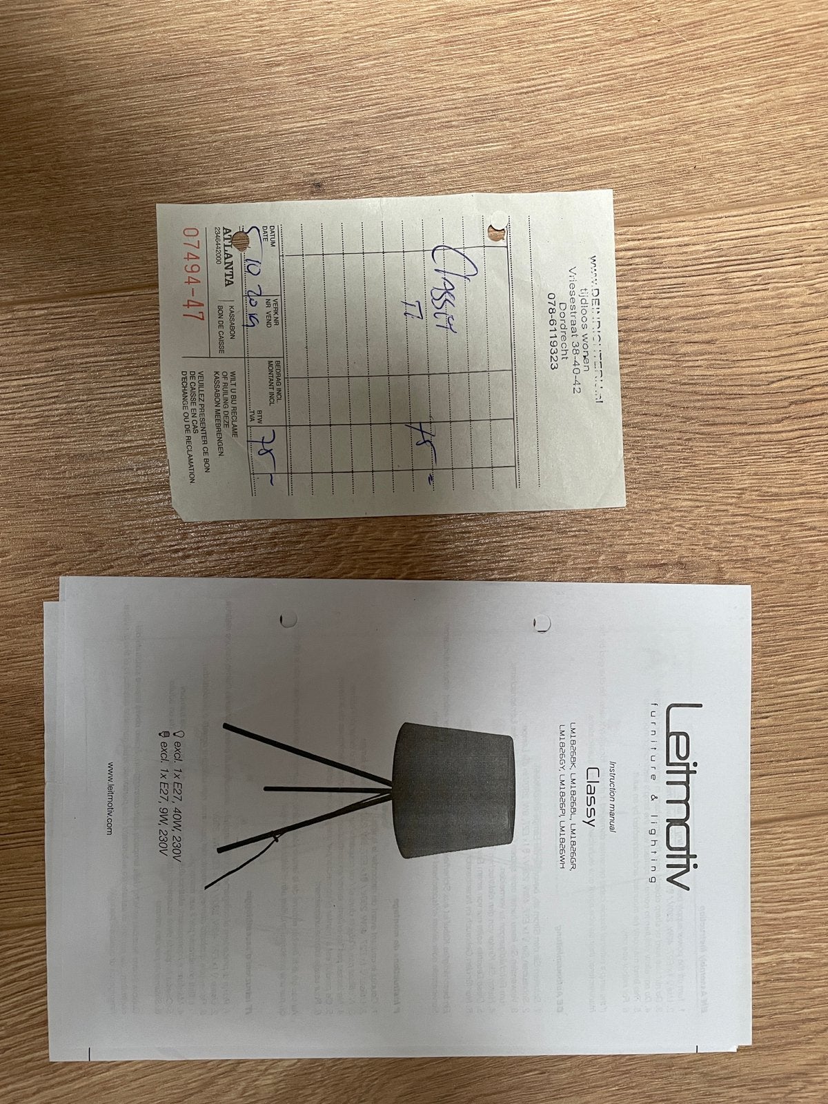 Leitmotiv tafellampen, Ophalen, Gebruikt, E27 (groot), Grijs