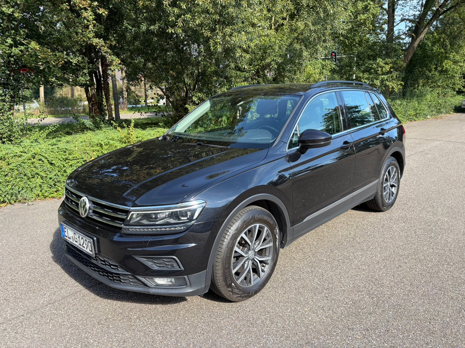 VW Tiguan 2.0 TDI DSG 150PK 2018, 4 cilinders, 150 pk, Alcantara, Zwart