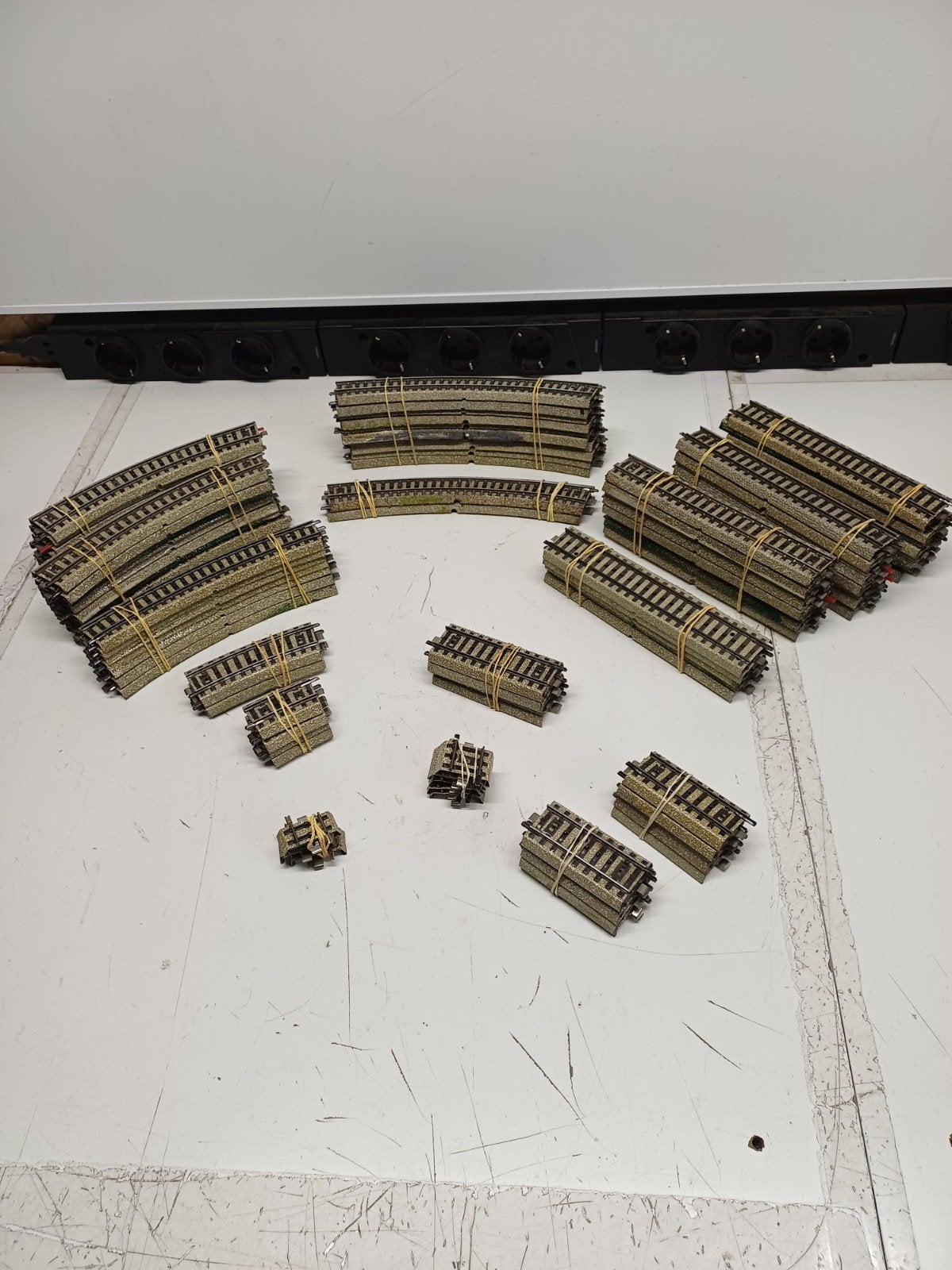 Marklin M-rails h0 106 stuks in goede staat, Wisselstroom, Gebruikt, Rails, Ophalen of Verzenden