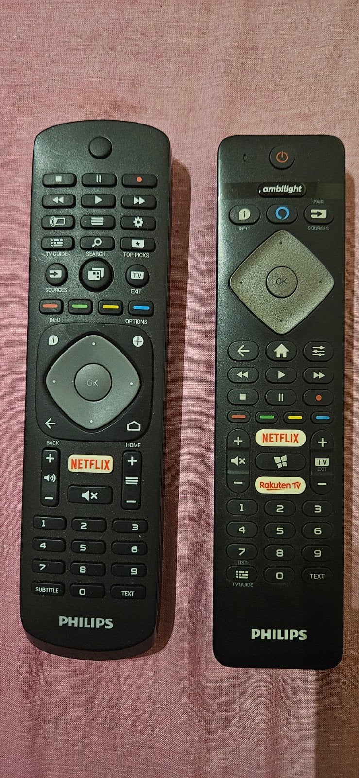 Philips afstandsbediening voor Smart TV (2 stuks) Origineel, Audio, Tv en Foto, Afstandsbedieningen, Ophalen, Gebruikt, Origineel