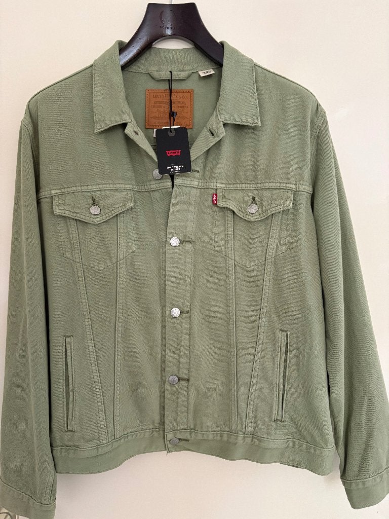 Levi's TRUCKER JACK | Spijkerjas | XL | Olijfgroen | Nieuw, Levi's, Ophalen of Verzenden, Groen, Maat 56/58 (XL)