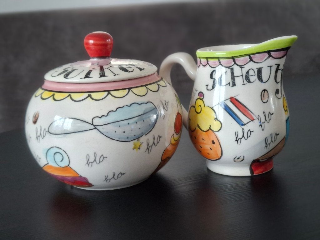 Blond Amsterdam setje melk&suiker, Overige typen, Ophalen of Verzenden, Zo goed als nieuw, Overige stijlen