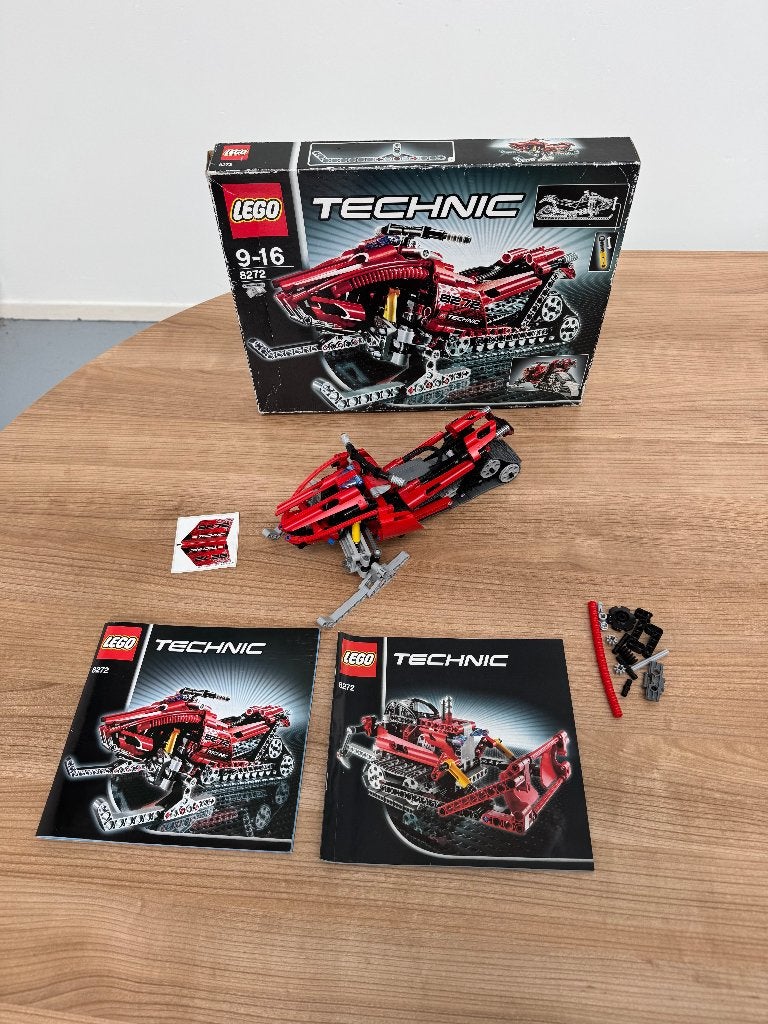 Lego Technic Snowmobile + Bulldozer 8272 uit 2007, Kinderen en Baby's, Speelgoed | Duplo en Lego, Lego, Compleet, Ophalen of Verzenden