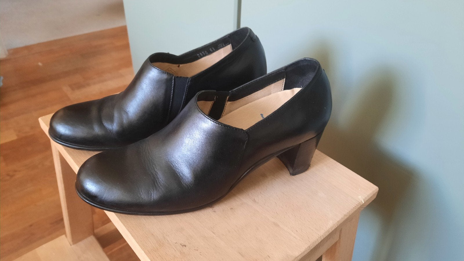 Wolky zwarte leren schoenen, maat 40, Zwart, Ophalen of Verzenden, Gedragen, Wolky