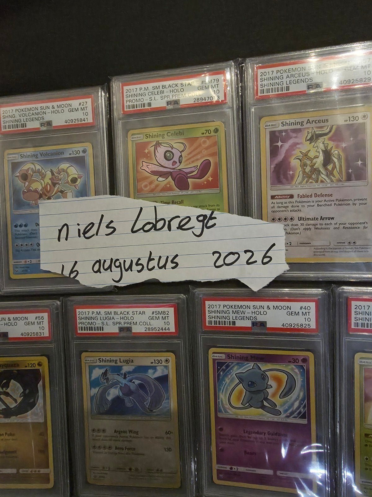 pokemon shining set Engels psa 10, Ophalen of Verzenden, Zo goed als nieuw