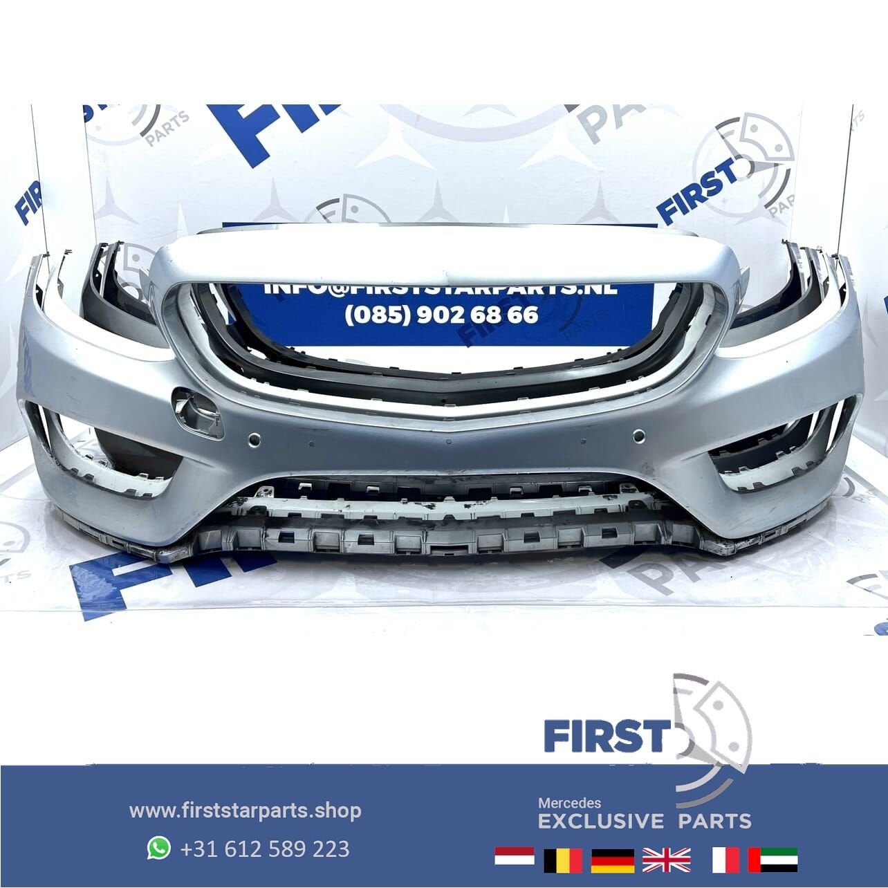 W205 C200 C300 AMG PAKKET Voorbumper Mercedes C Klasse BUMPE, Gebruikt, -, Voor, Ophalen of Verzenden