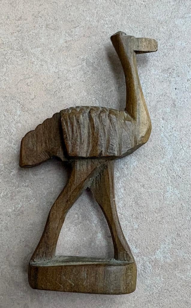 Houten struisvogel, Afrika, Ophalen of Verzenden