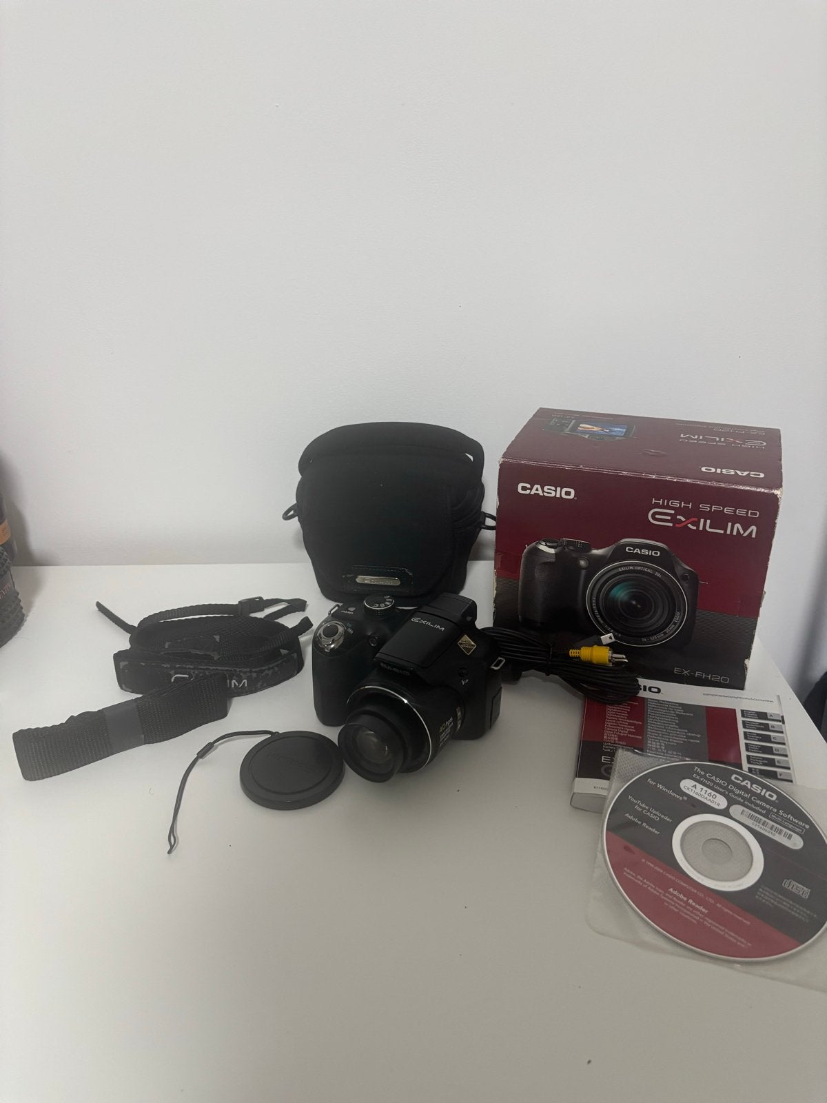Casio EX-FH20 High Speed Camera – 1000 FPS – 20x Zoom, Cameratas, Casio, Gebruikt, Beeldstabilisatie