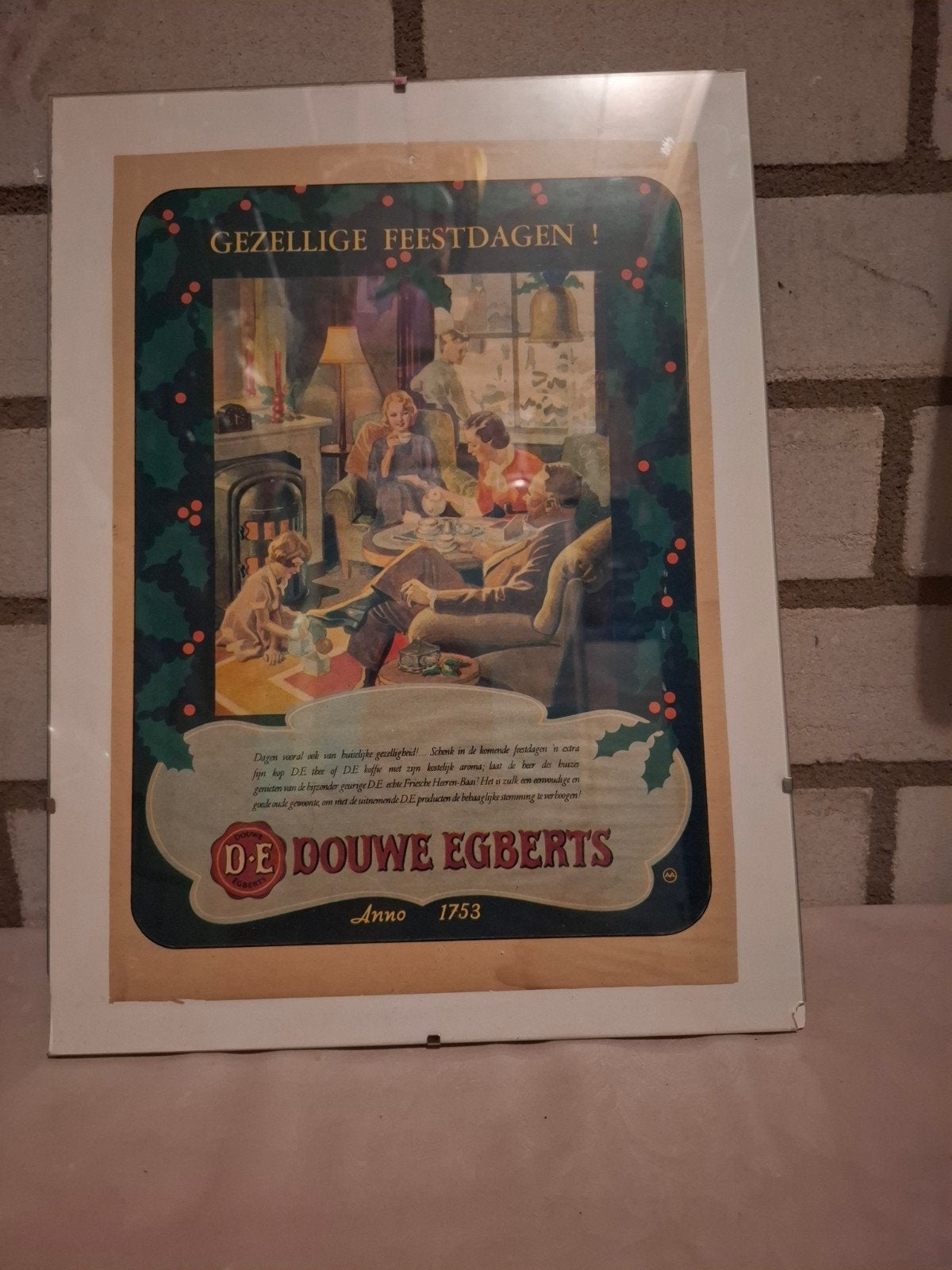 Vintage Douwe Egberts en Boldoot Reclame Posters, Ophalen, Gebruikt, Reclamebord