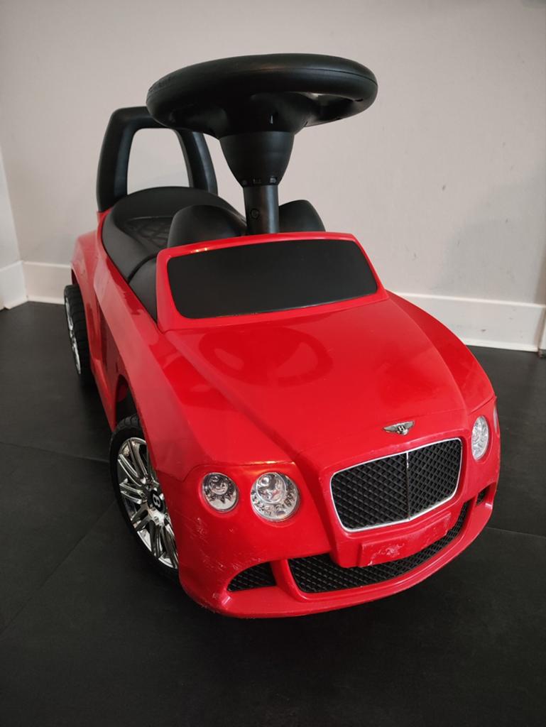 Bentley Loopauto Rood met Geluid - Lichte Gebruikerssporen, Ophalen of Verzenden, Gebruikt, Loopvoertuig