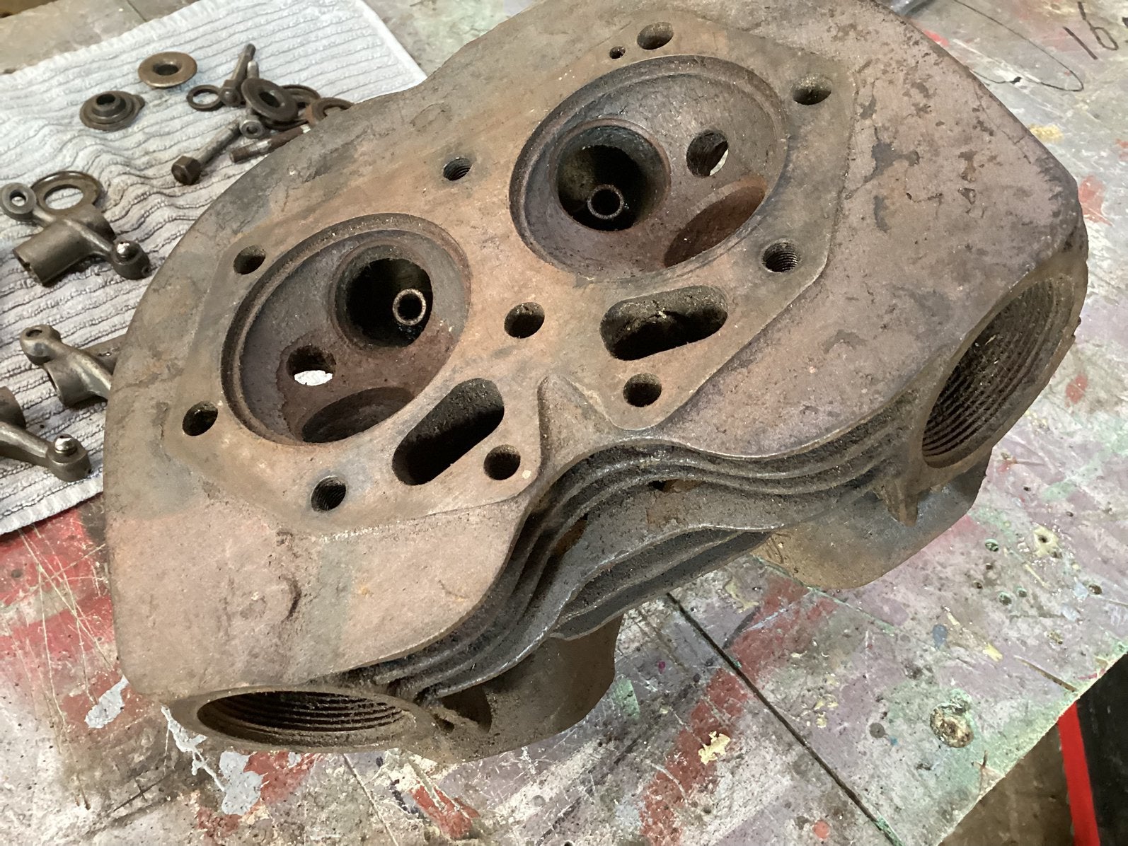 Giet ijzeren cilenderkop norton mod7, Motoren, Ophalen of Verzenden