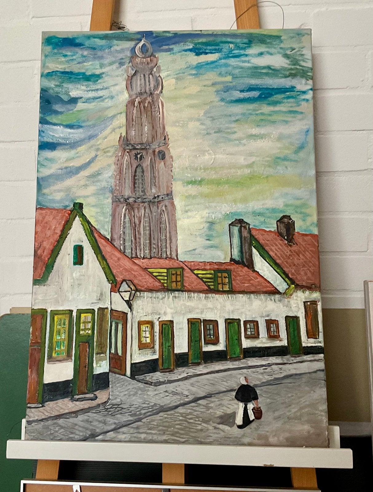Olieverf op linnen ‘AMERSFOORT’, Ophalen of Verzenden