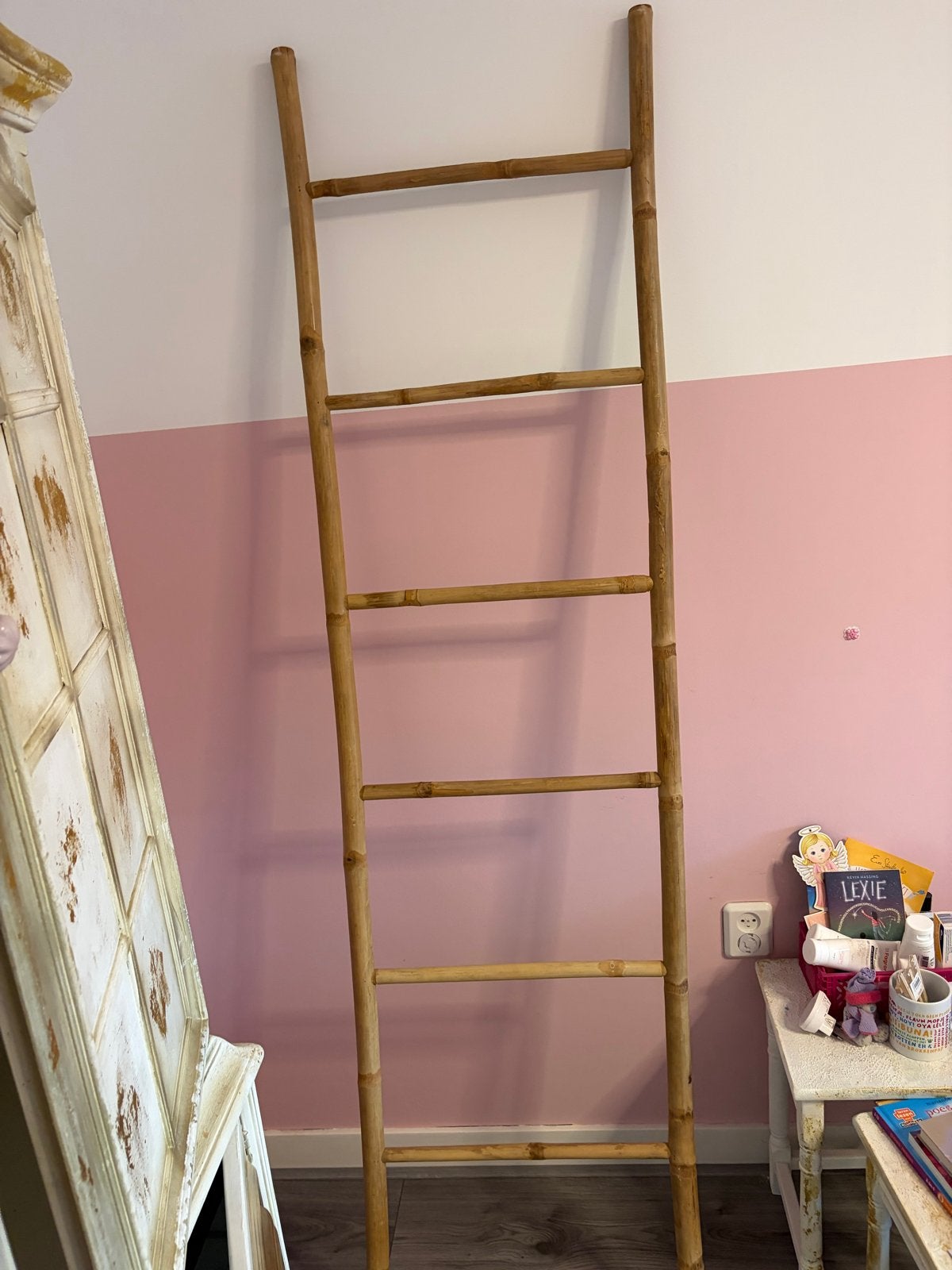 Decoratieve Bamboe Ladder voor Sier - Sfeervol en Natuurlijk, Ophalen, Gebruikt, Boho, Natuurlijk materiaal