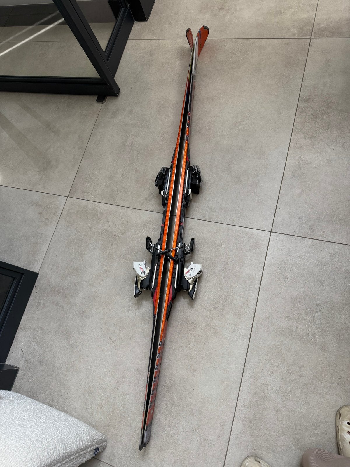 Salomon Spaceframe L170 ski's met Gabel Carbon skistokken, Ophalen, 160 tot 180 cm, Gebruikt, Salomon