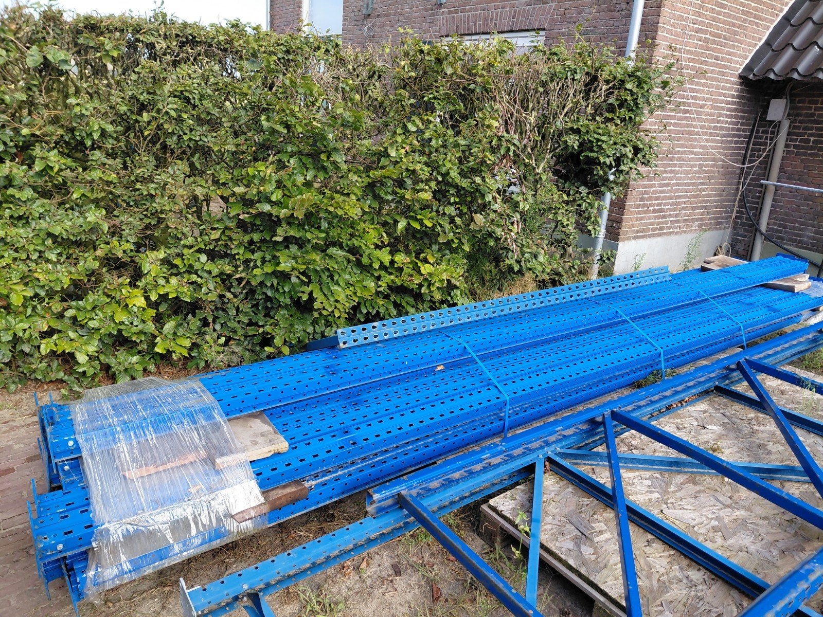 losse blauwe palen magazijnstellingen , 30 stuks, Ophalen of Verzenden