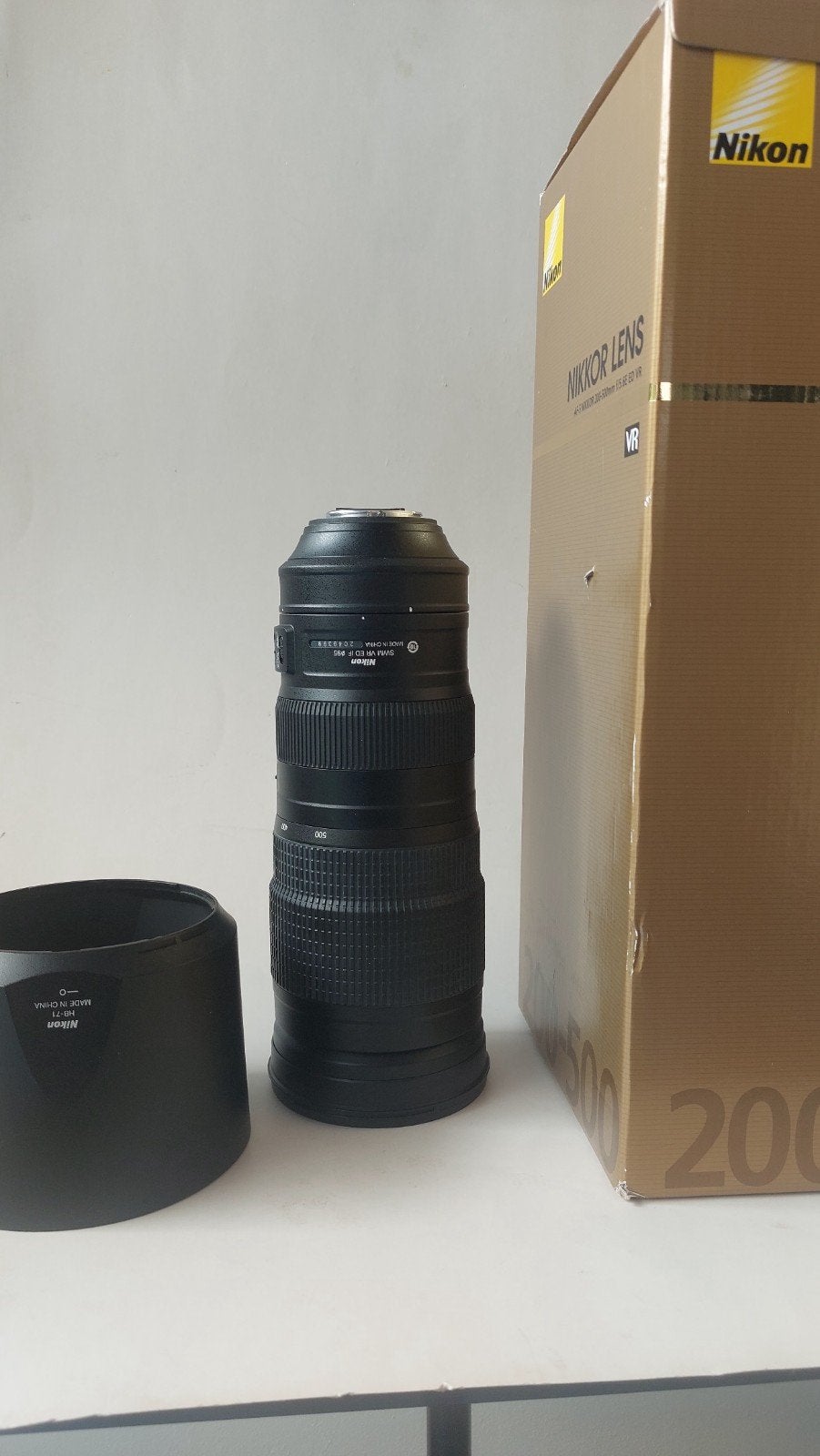 Nikon telelens 200-500 mm. 5.6 VR TC 1.7 UV filter 95mm, Ophalen of Verzenden, Zo goed als nieuw, Telelens