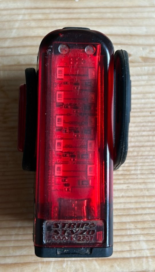 Lezyne Strip Drive+ Alert StVZO, Gebruikt, Achterlicht, Ophalen of Verzenden, Oplaadbaar
