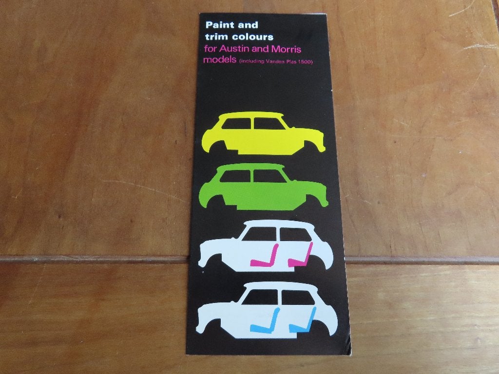Folder Austin en Morris kleuren en bekleding 1977, Austin, Ophalen of Verzenden, Zo goed als nieuw, Overige merken