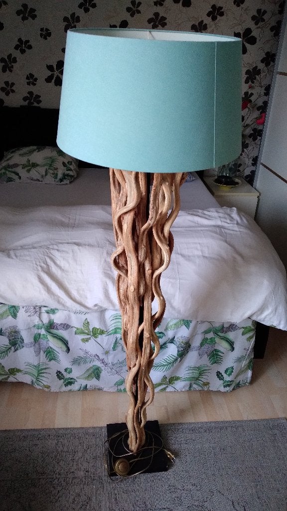 Takken vloerlamp 170 cm. Uniek en mooi, Ophalen, Zo goed als nieuw, Hout, 150 tot 200 cm