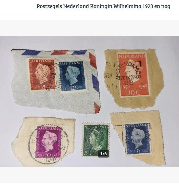Postzegels Nederland Koningin Wilhelmina 1923 en nog, Postzegels en Munten, Ophalen of Verzenden
