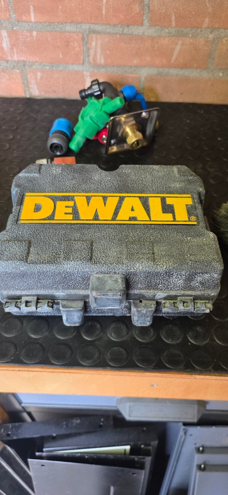 Dewalt DW082 Laser Waterpas in Koffer, Ophalen of Verzenden, Gebruikt