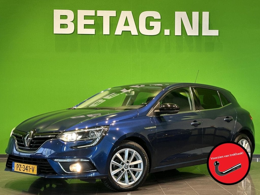 Renault Megane 1.2 TCe Limited | 1650 kg trekgewicht | Apple, Auto's, Renault, Bedrijf, Te koop, Mégane, ABS, Airbags, Airconditioning