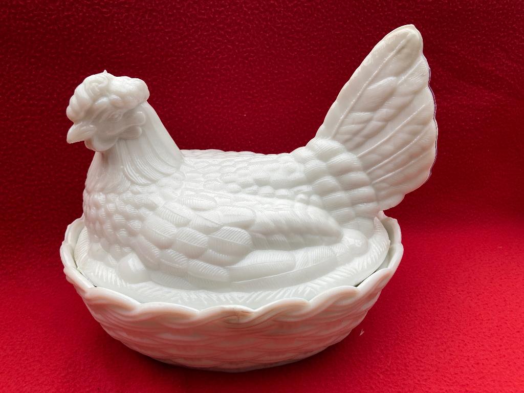 dekschaal met kip als deksel, Huis en Inrichting, Keuken | Servies, Overige materialen, Ophalen of Verzenden, Zo goed als nieuw