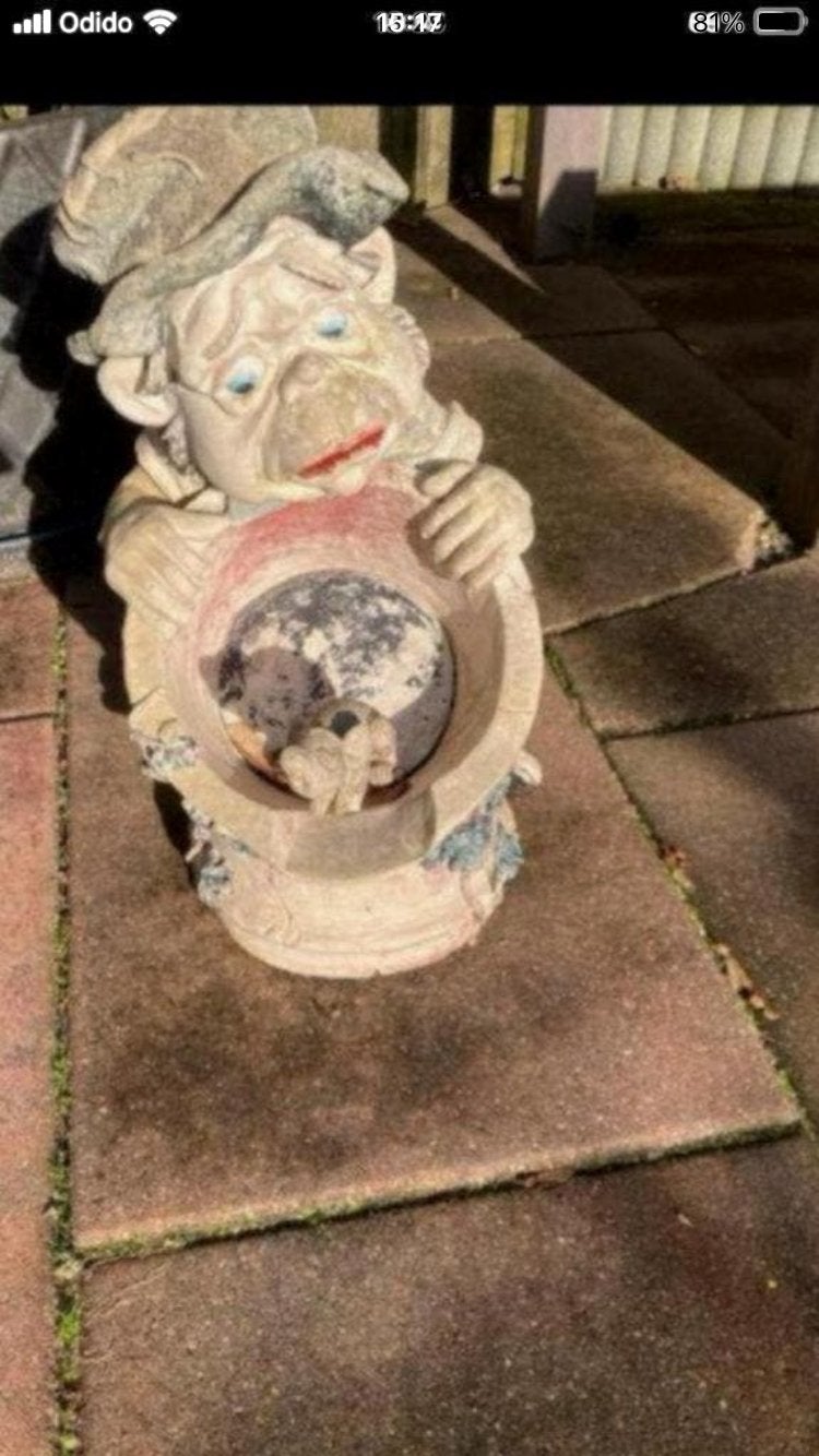 Efteling tuinbeeld laaf, Tuin en Terras, Tuinbeelden, Ophalen, Gebruikt