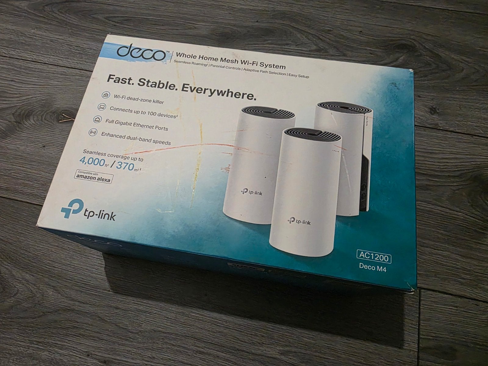 TP-Link Deco M4 AC1200 Whole Home Mesh Wi-Fi Systeem 3-pack, Computers en Software, Routers en Modems, Zo goed als nieuw, Router