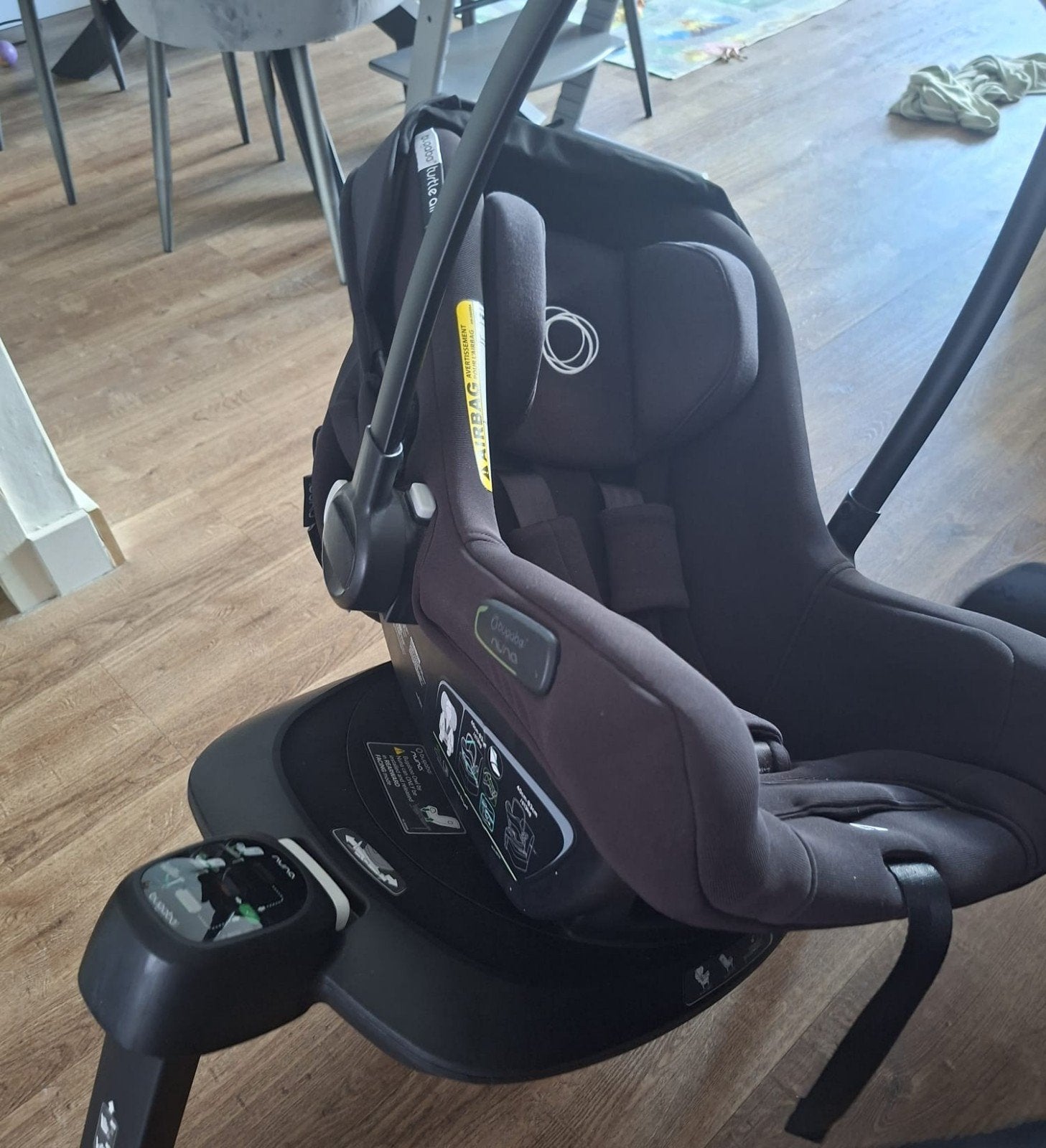 Bugaboo by Nuna Autostoel + Isofix 360 + Adapters, Kinderen en Baby's, Autostoeltjes, Zo goed als nieuw, Isofix, 0 t/m 13 kg, Ophalen