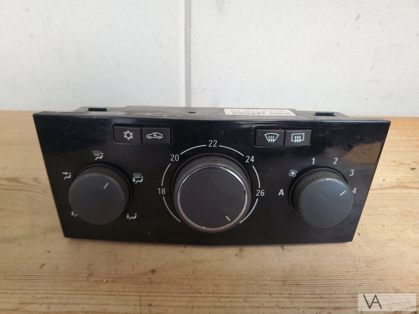 Opel Astra H 2004 - 2010 kachel bedien paneel 13250616 zwart, Gebruikt, -, -, Opel