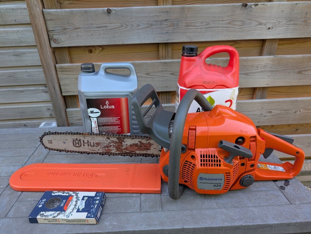 Husqvarna bezinekettingzaag met toebehoren, Tuin en Terras, Ophalen, Gebruikt, Overige soorten, Husqvarna