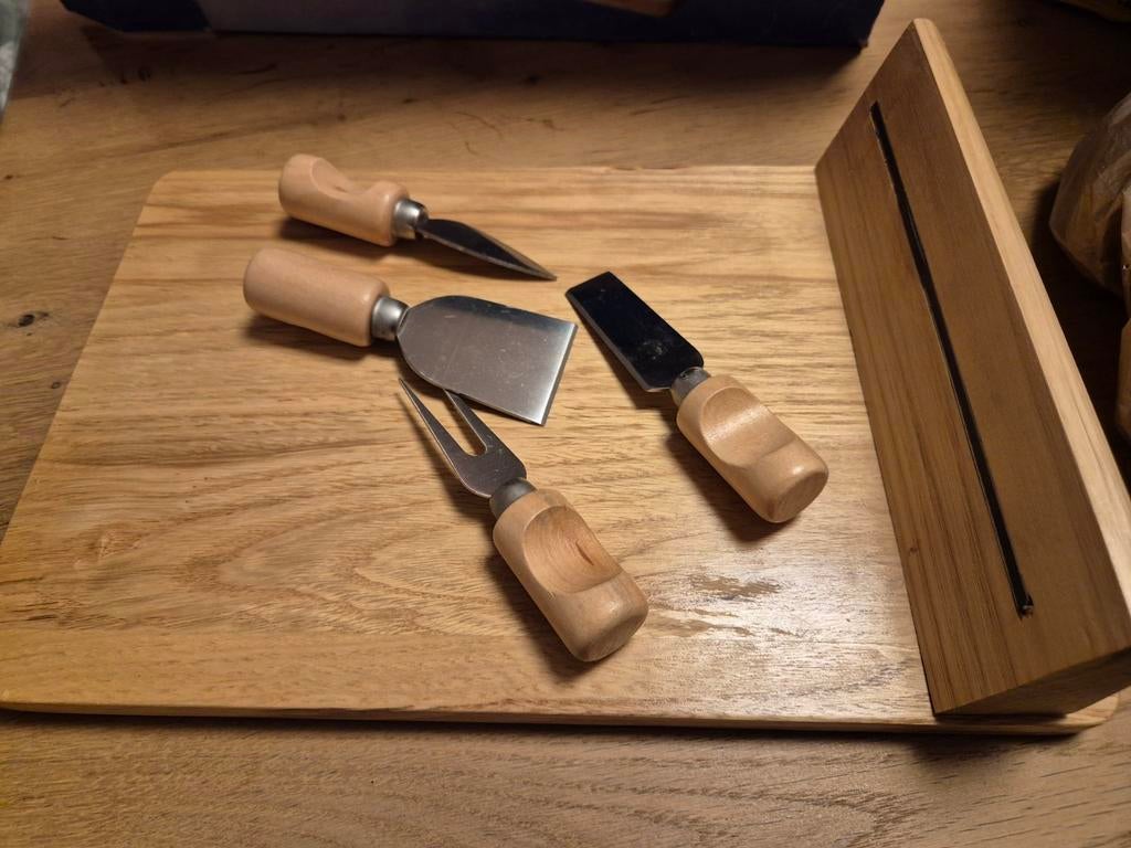 Kaasplank met 4 delige set, Ophalen of Verzenden, Nieuw