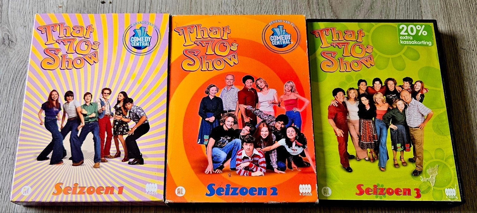 That '70s Show - DVD Boxsets - Seizoen 1, 2 en 3, Cd's en Dvd's, Dvd's | Tv en Series, Gebruikt, Boxset, Vanaf 9 jaar, Ophalen of Verzenden