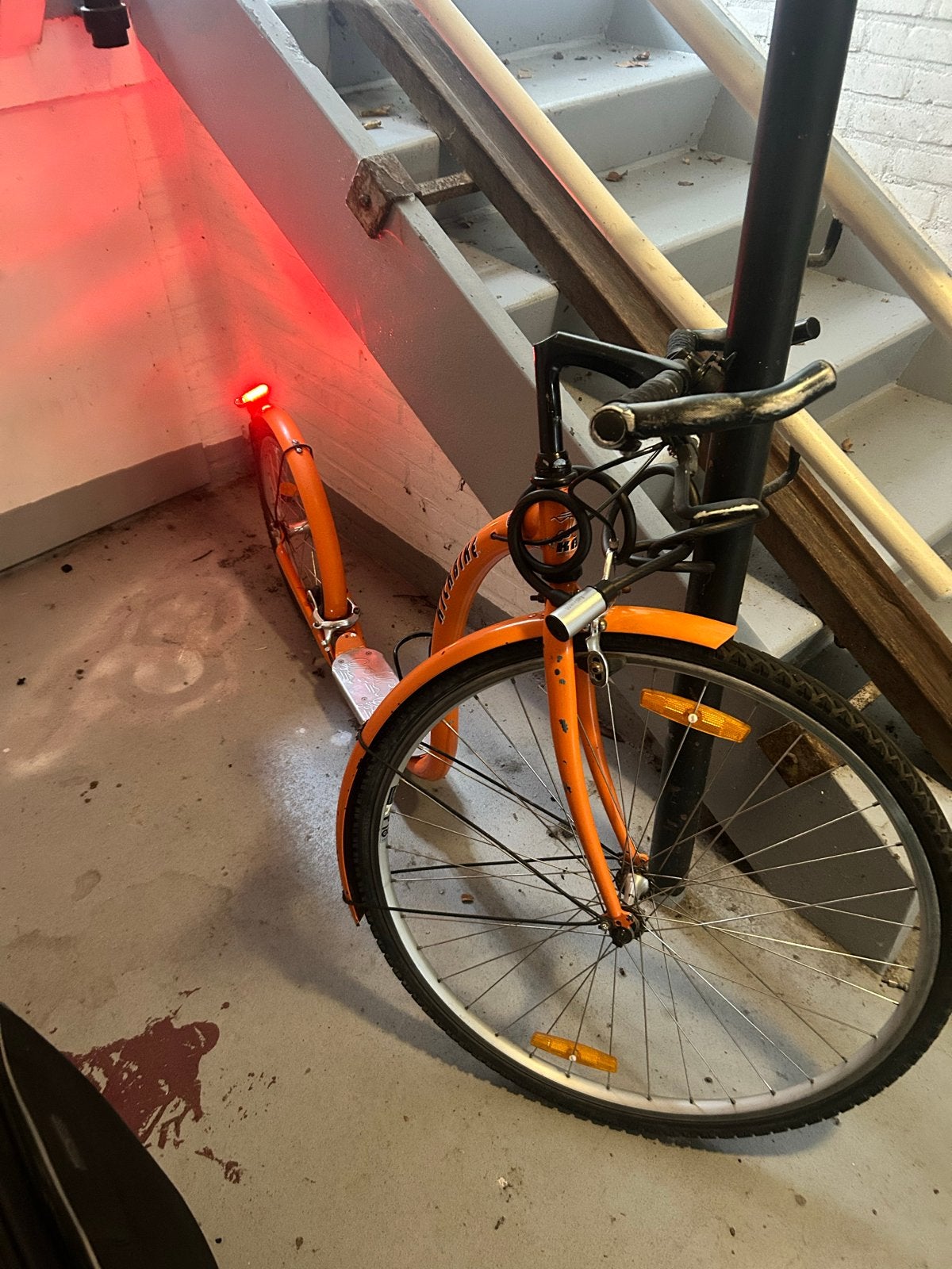 Oranje Kickbike Step, Ophalen, Gebruikt, Kickbike