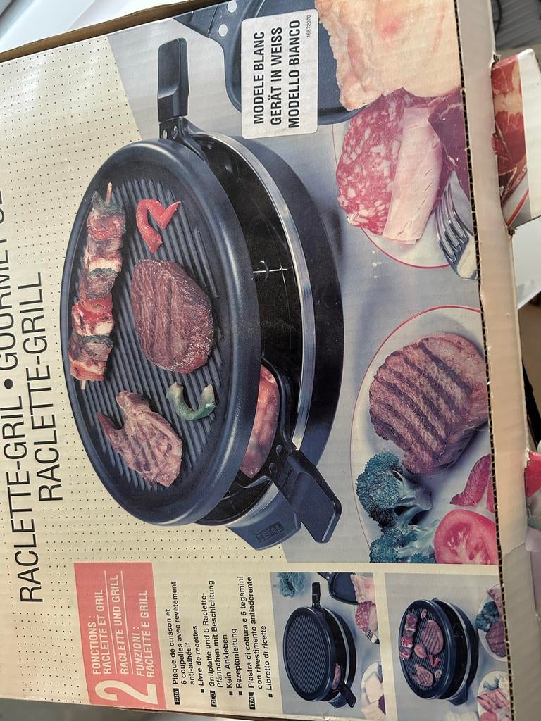 Tefal Bakplaat / Raclette-Grill - Nieuw in doos, Ophalen of Verzenden, Nieuw, Tafelgrill