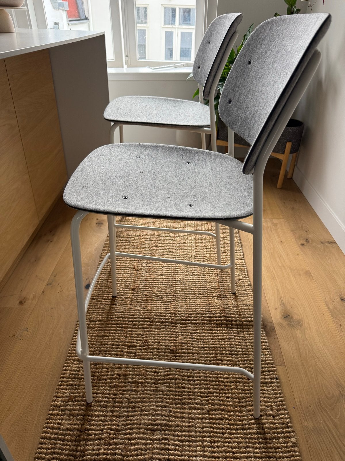 De Vorm Hale PET Felt barkrukken, Ophalen, Kunststof, Twee, Zo goed als nieuw