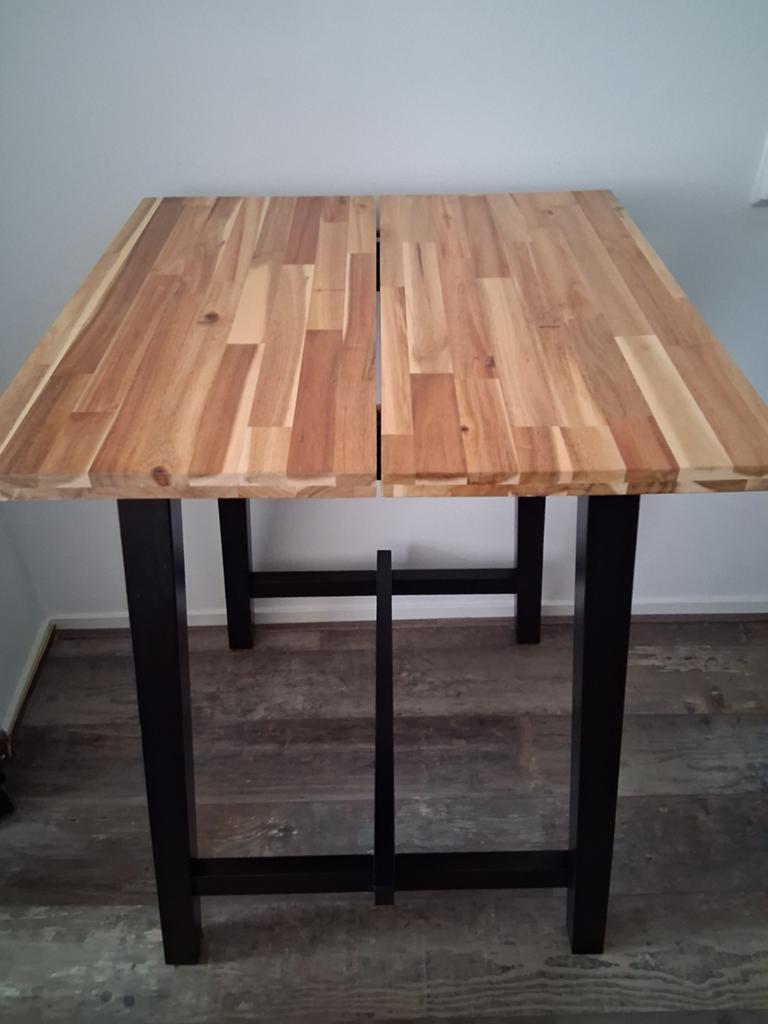 IKEA SKOGSTA Bartafel(74x74x102 cm) - Krukken Optioneel, Huis en Inrichting, Gebruikt, 50 tot 100 cm, Vierkant, Tot twee personen