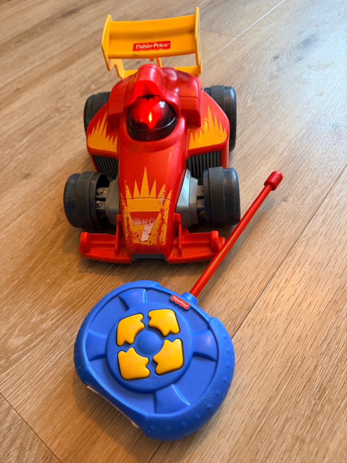 Fisher-Price Afstandsbestuurbare Raceauto, Ophalen of Verzenden, Gebruikt, Auto of Voertuig, Met licht