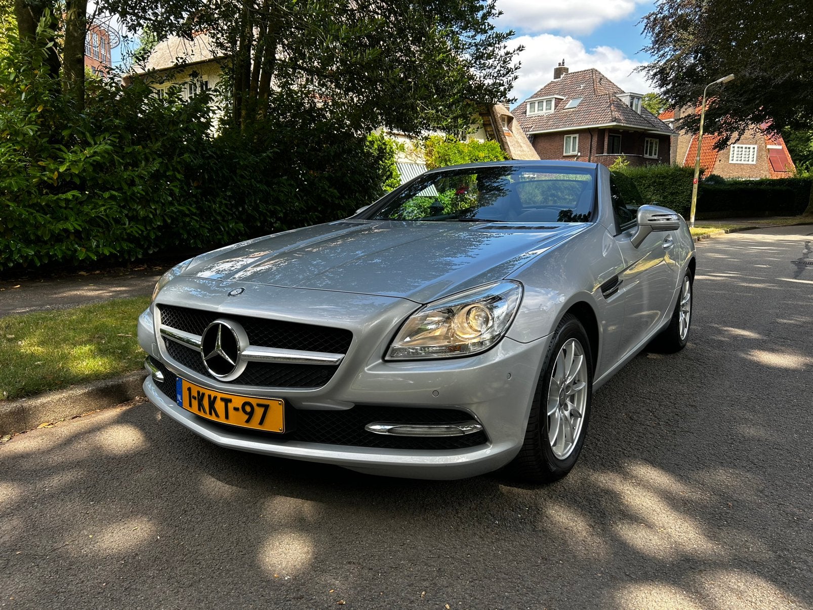 SLK 200 Aut-7 2012 Airscarf,  DEALERAUTO, Nieuwstaat!, Auto's, Mercedes-Benz, Euro 5, Achterwielaandrijving, 4 cilinders, Cabriolet