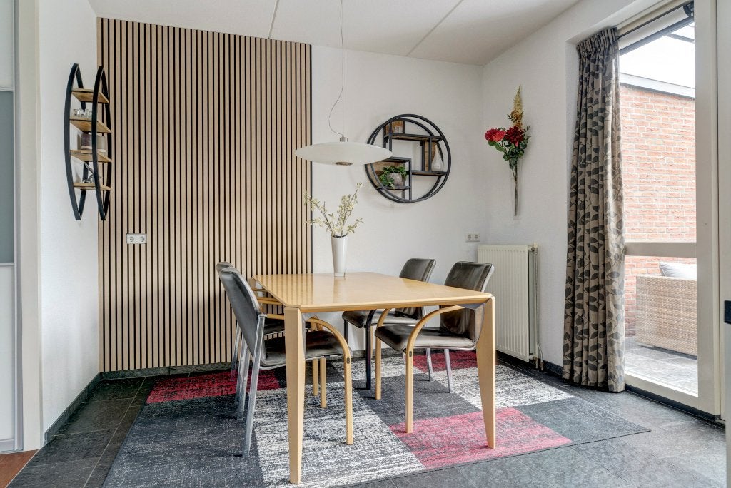 Eettafel en 4 stoelen, Ophalen, Gebruikt, 50 tot 100 cm, 150 tot 200 cm