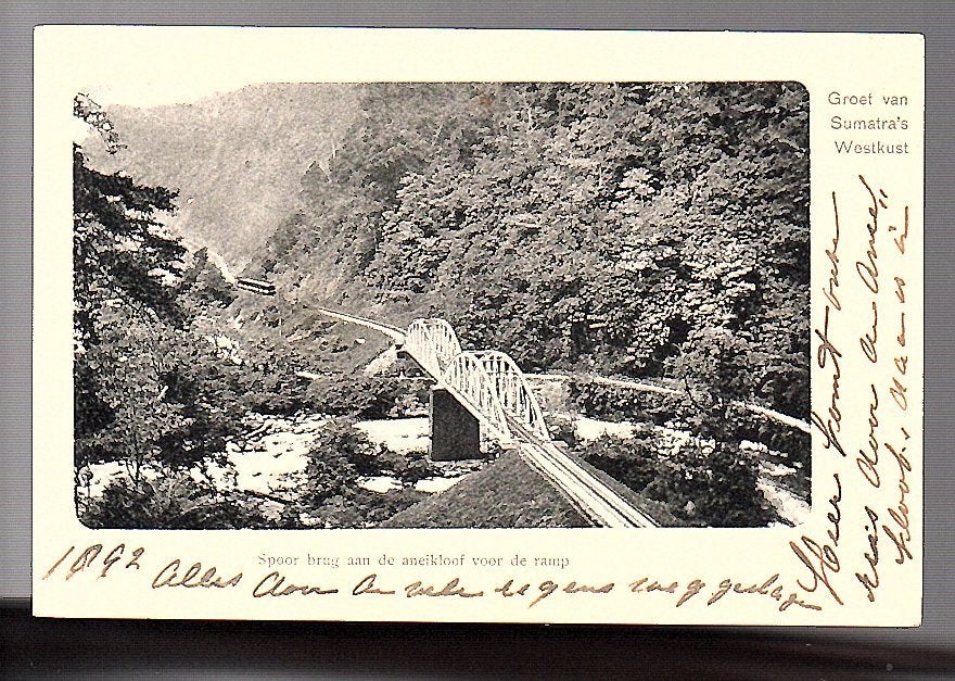 Indië railway bridge Aneikloof before disaster West coast, Ophalen of Verzenden, Voor 1920, Frankrijk