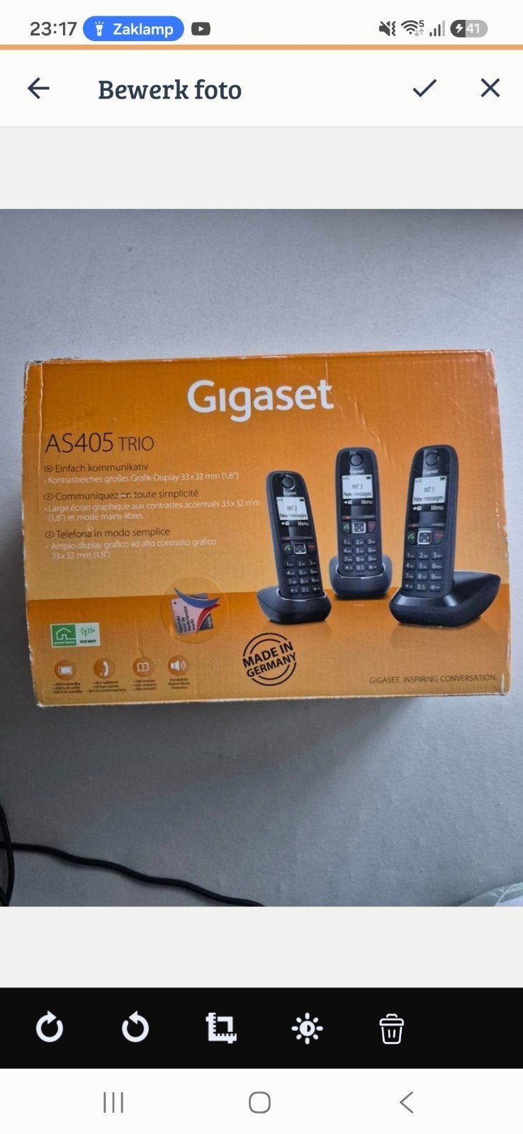 Gigaset AS405 Trio DECT-telefoonset, Telecommunicatie, Vaste telefoons | Handsets en Draadloos, Ophalen of Verzenden, Nieuw, 3 handsets