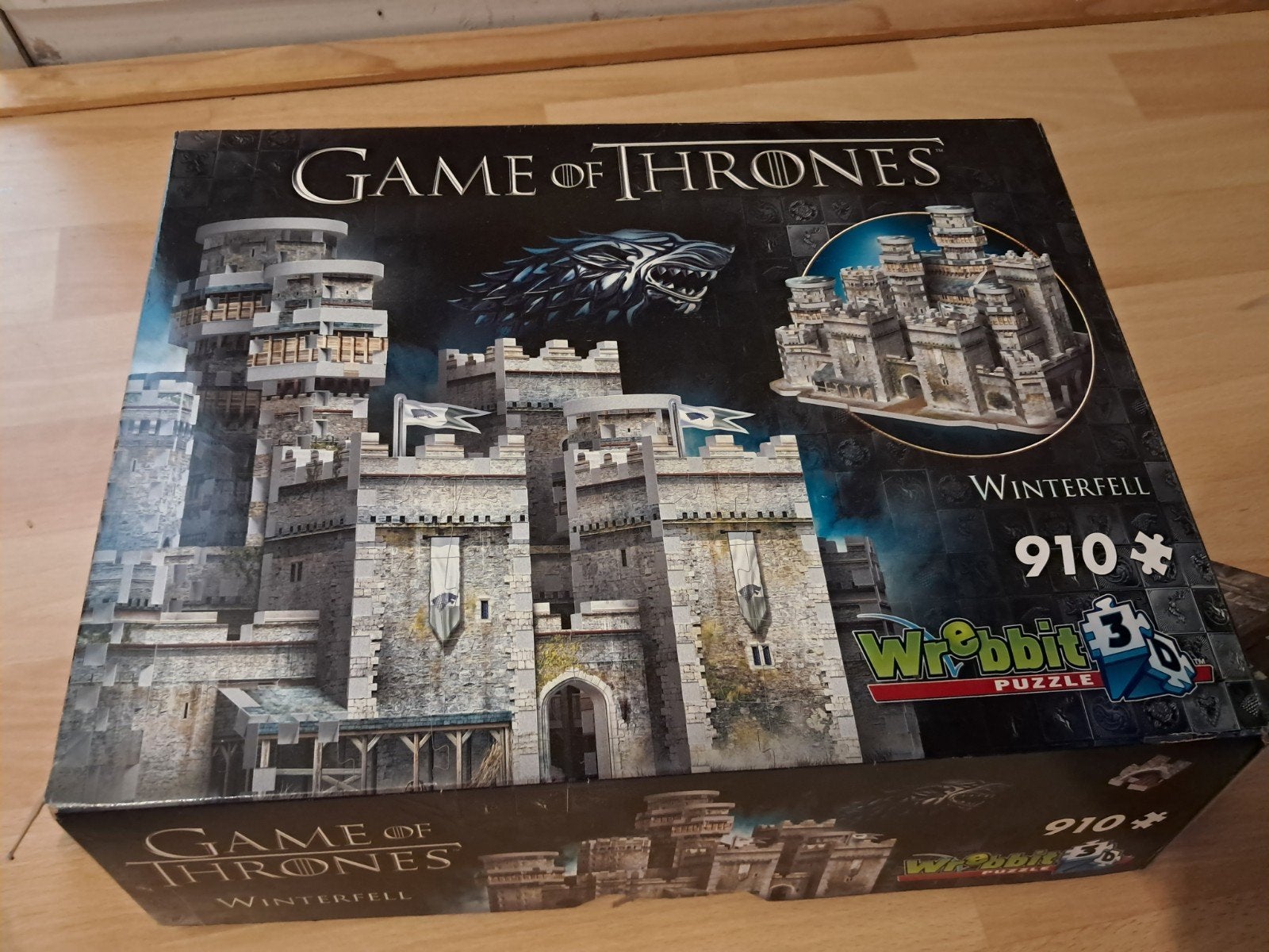 Game of Thrones Winterfell 3D Puzzel - 910 stukjes, Ophalen, 500 t/m 1500 stukjes, Gebruikt, Rubik's of 3D-puzzel
