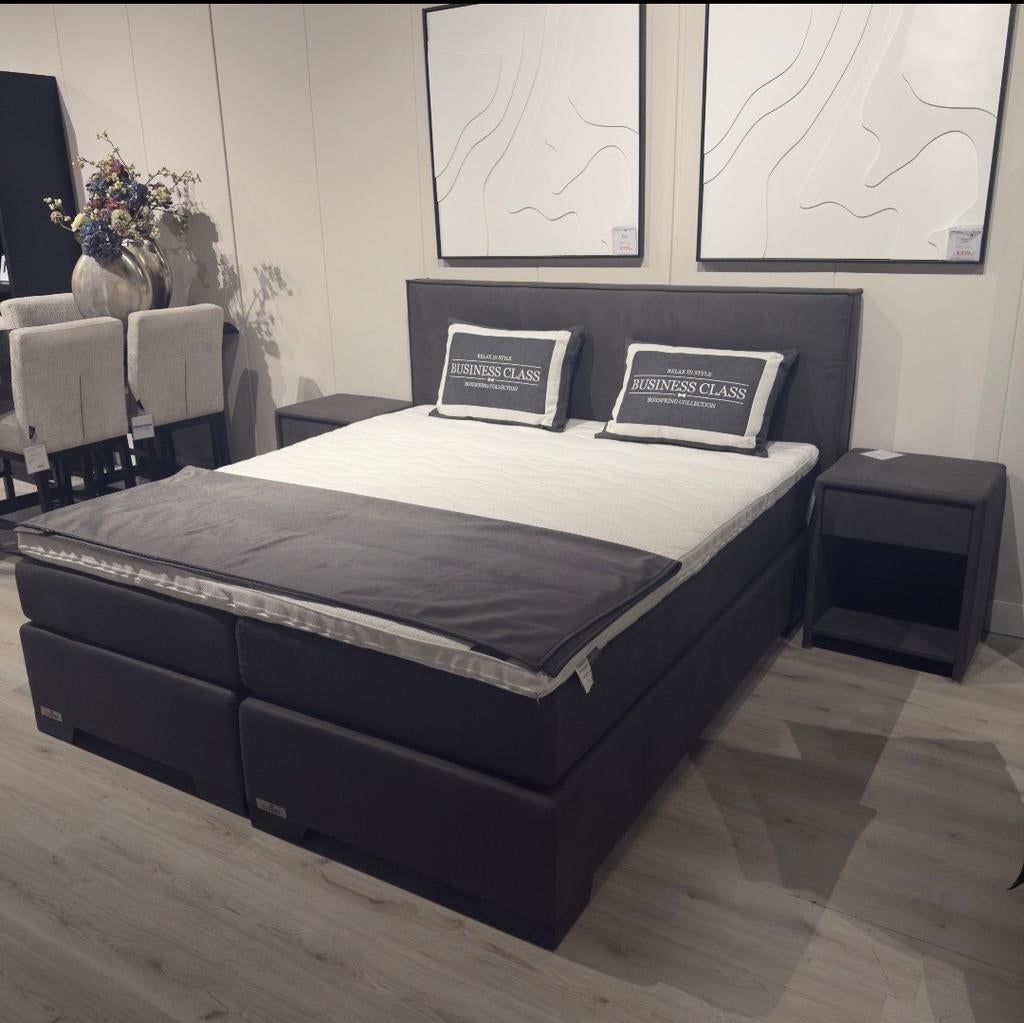 Caresse boxspring 180x200cm, Ophalen, Tweepersoons, 180 cm